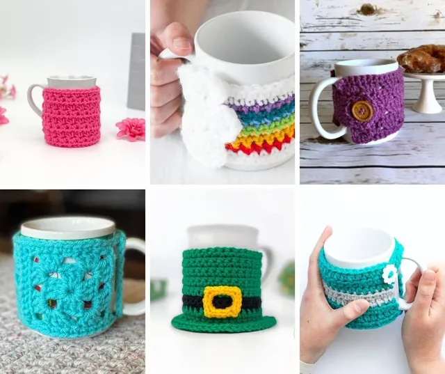 15 Free Crochet Mug Cozy Patterns