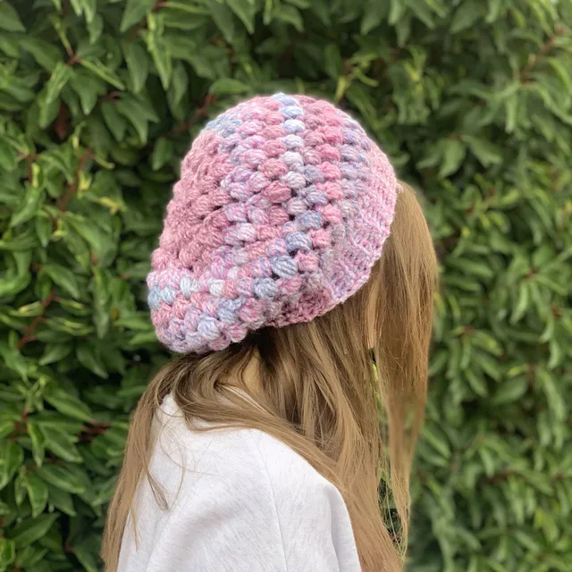 Free Crochet Beret Pattern with Puff Stitch