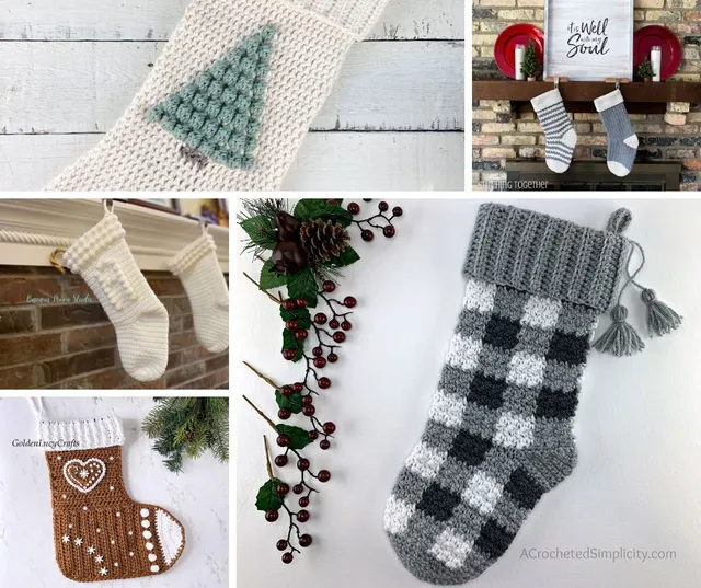 Free Crochet Patterns for Christmas Stockings