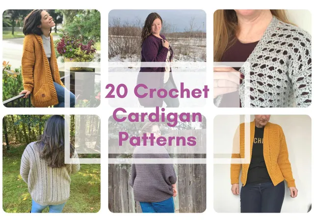 20 Crochet Cardigan Patterns to Start Today