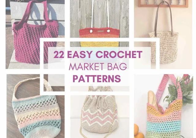 22 Easy Crochet Market Bag Patterns