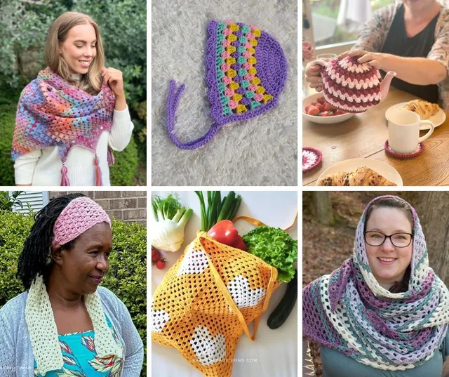 25 Free Granny Stitch Crochet Patterns