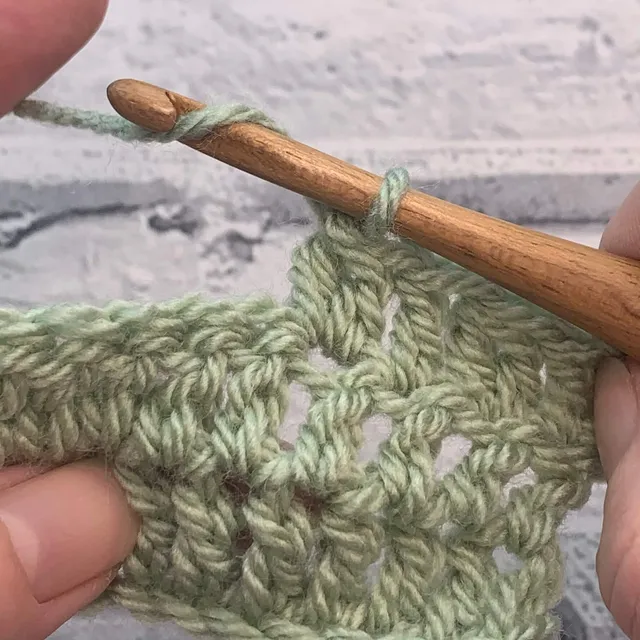 2 Double Crochet Cluster Stitch (2 Dc-Cl)