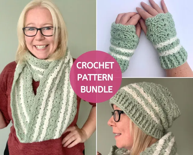 Slouchy Beanie Crochet Pattern Collection