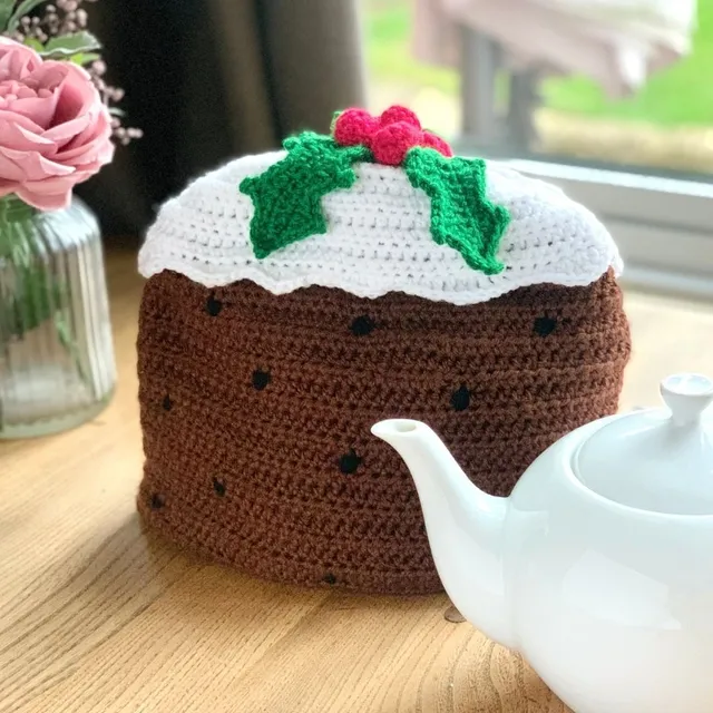 Christmas Teapot Cozy Crochet Pattern