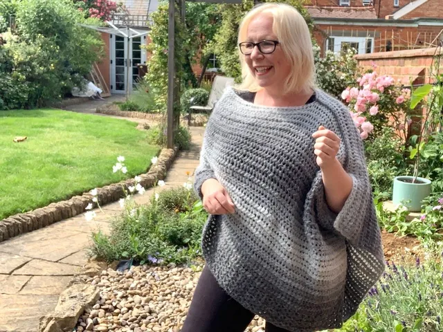 Chunky Crochet Poncho Pattern