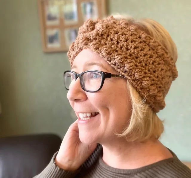 Textured Crochet Ear Warmer Headband