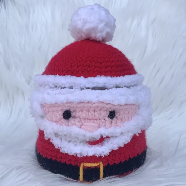 Crochet Santa Gift Basket with Lid