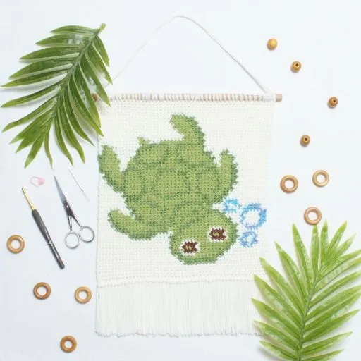 Crochet Sea Turtle Wall Hanging Pattern