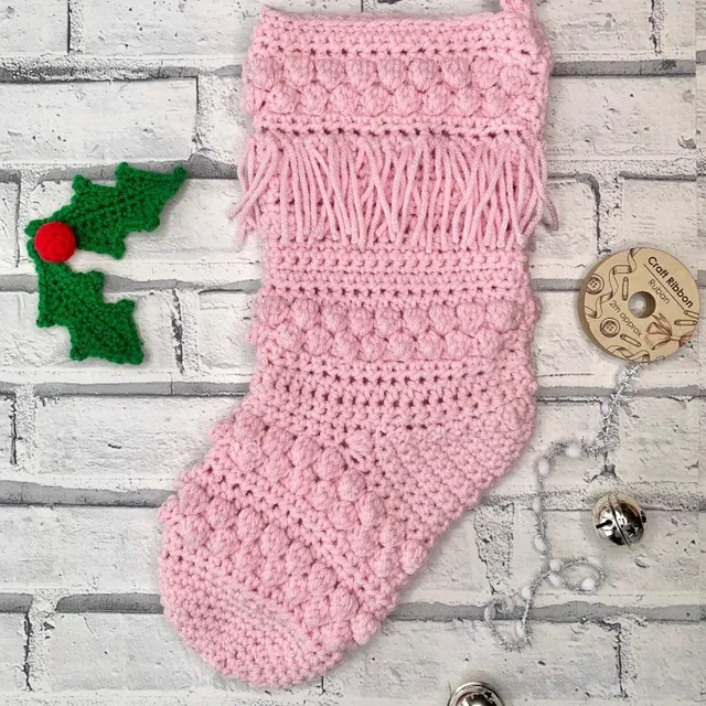 Easy Crochet Christmas Stocking Free Pattern