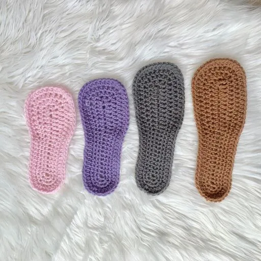 Free Crochet Sole Pattern for Adults