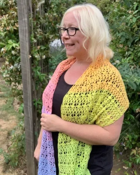 Granny Stitch Crochet Shawl Pattern