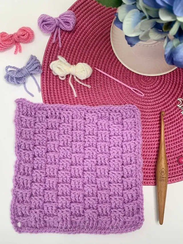 How to crochet the Basketweave Stitch