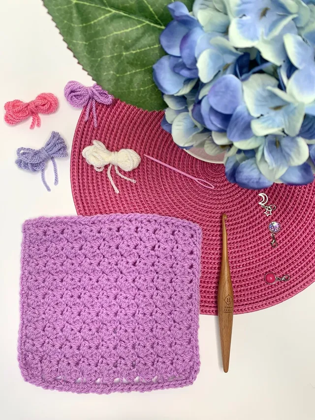How to crochet the Sedge Stitch – Granny Square Pattern