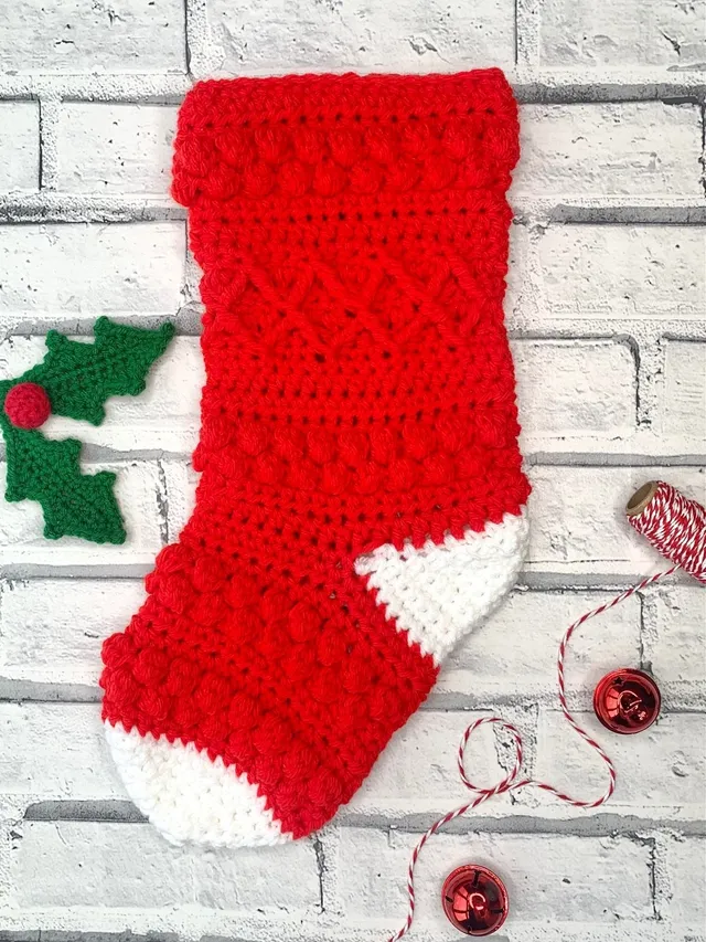 Chunky Crochet Christmas Stocking