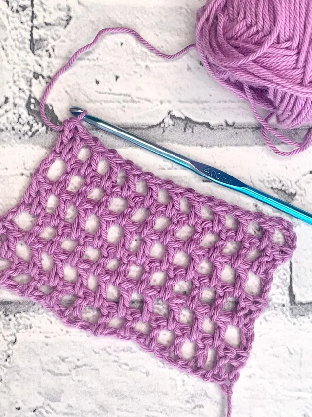 How to Crochet Offset Mesh Stitch