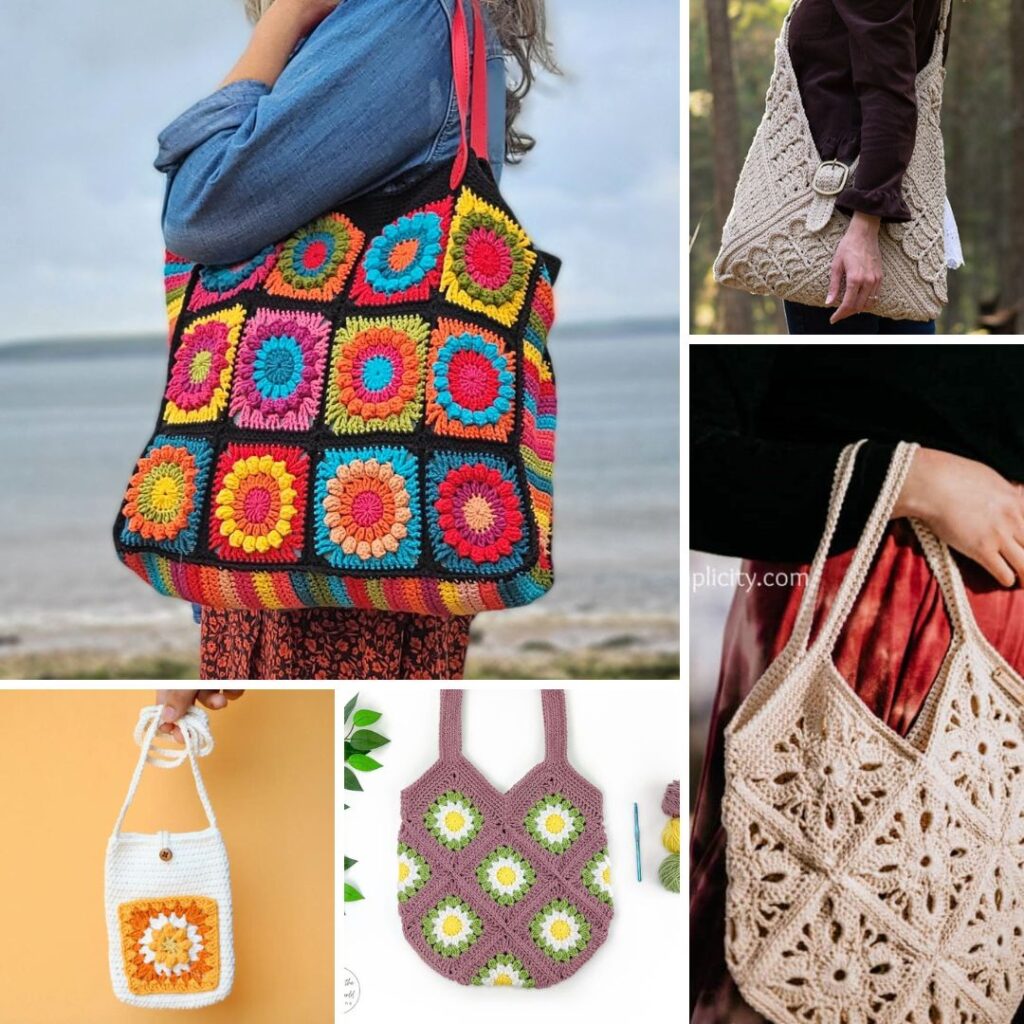 18 Free Granny Square Bag Patterns