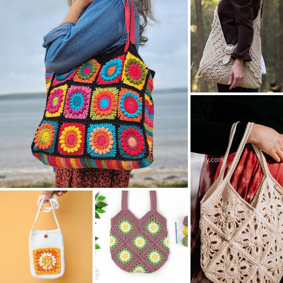 18 Free Granny Square Bag Patterns