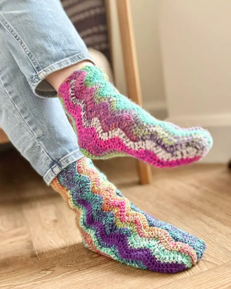 Simple Sock Crochet Pattern