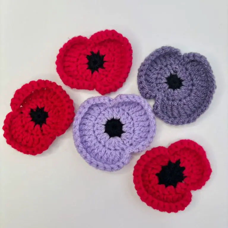 Crochet Remembrance Poppy Pattern